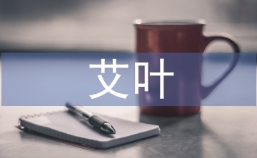 艾叶的作用与功效