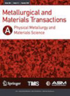 Metallurgical And Materials Transactions A-physical Metallurgy And Materials Sci