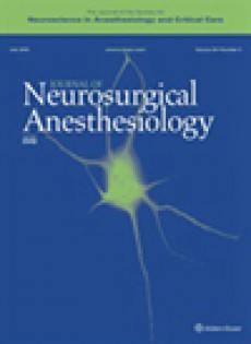 Journal Of Neurosurgical Anesthesiology