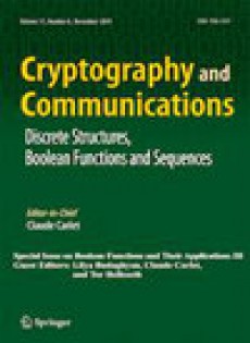 Cryptography And Communications-discrete-structures Boolean Functions And Sequen