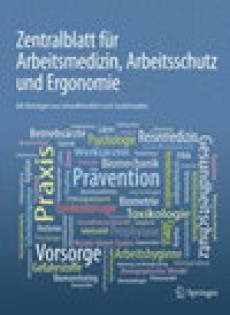 Zentralblatt Fur Arbeitsmedizin Arbeitsschutz Und Ergonomie