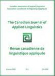 Canadian Journal Of Applied Linguistics
