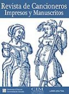 Revista De Cancioneros Impresos Y Manuscritos