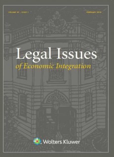 Legal Issues Of Economic Integration