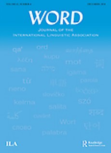 Word-journal Of The International Linguistic Association
